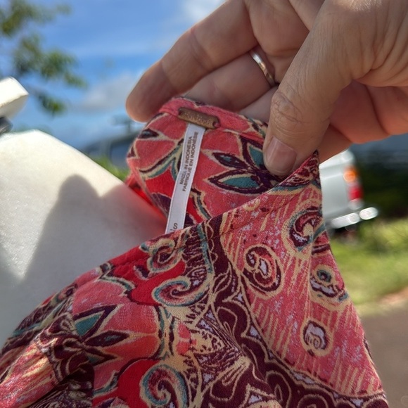 Free People Falling for you Pink Faux wrap top small - Picture 6 of 7